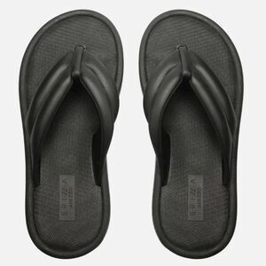 Brisa Black Wide Strap Sandals Men's Black Sandals 9.5-10